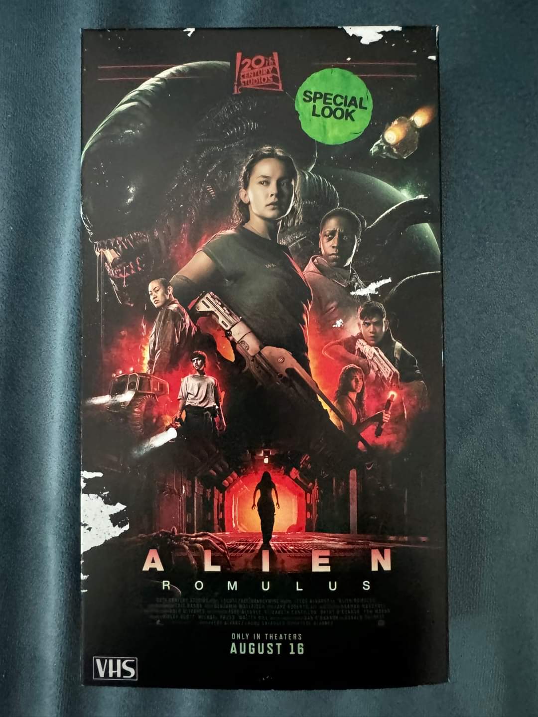 Image for Alien: Romulus movie scene VHS tape footage leaked online!